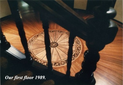 sunburst wood floor patern Renaissance