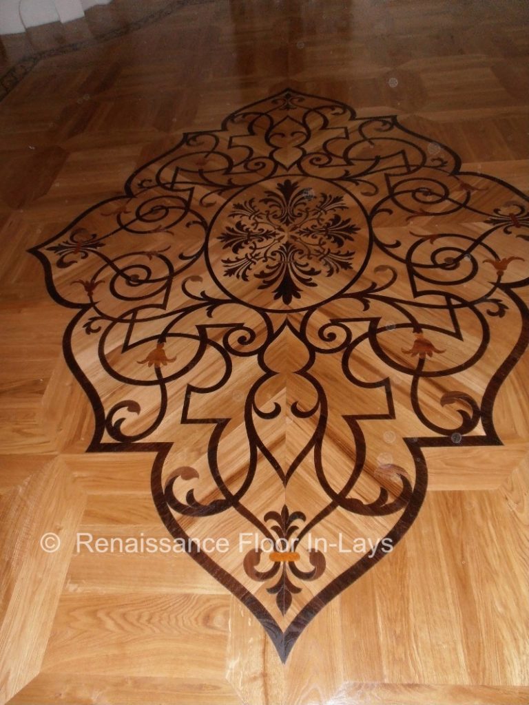 large hardwood floor medallion Renaissance