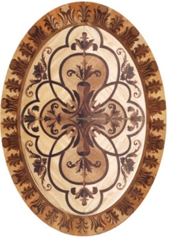 oak flooring custom inlays