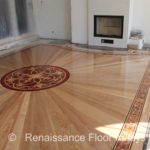 Sunburst wood floor installation Renaissance