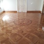 hardwood floor parquet star pattern