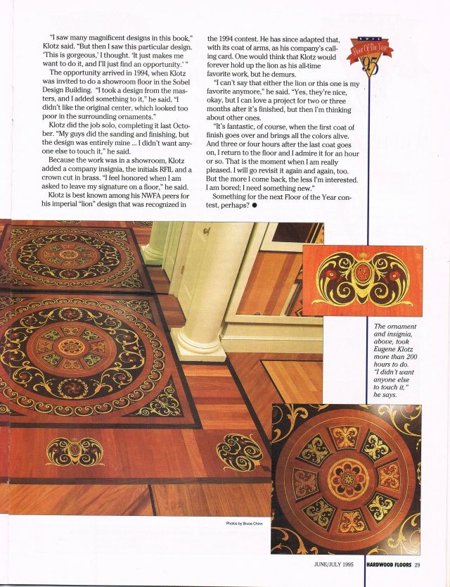 renaissance floor inlays brass and wood